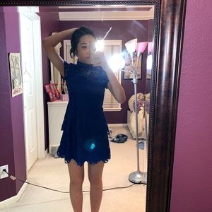 Royal Blue Lace Dress
